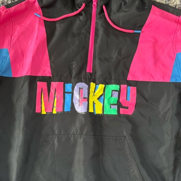Mickey Mouse windbreaker jacket in black and multi-colored #streetwear #skater - Picture 2 of 5
